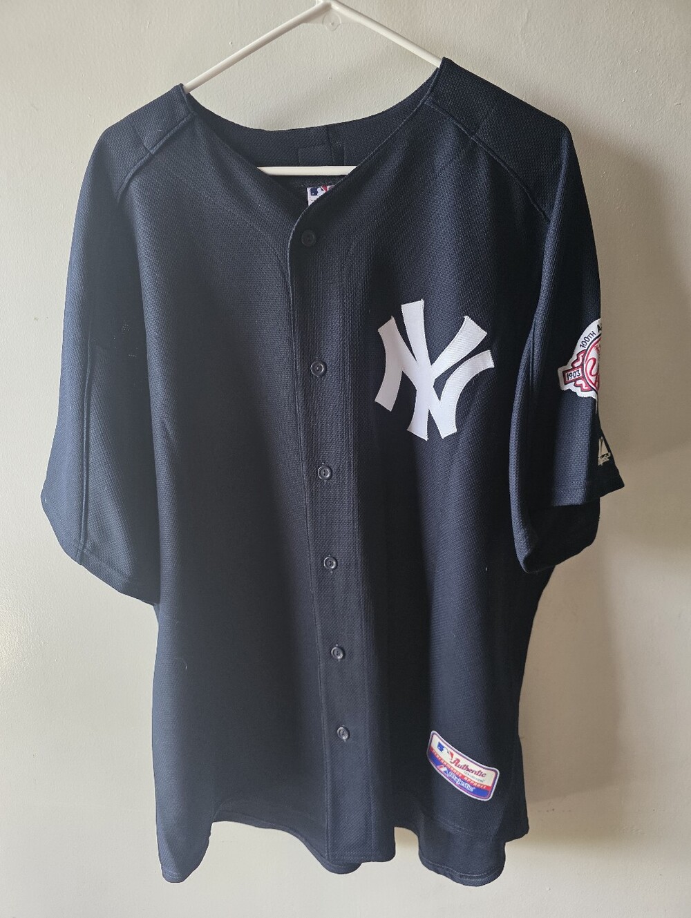 Majestic Authentic Jason Giambi New York Yankees Jersey Anniversary XXL 100th